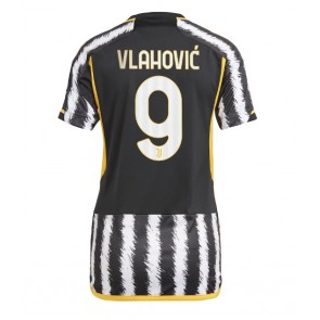Juventus Dusan Vlahovic #9 Koszulka Podstawowych Kobiety 2023-24 Krótki Rękaw